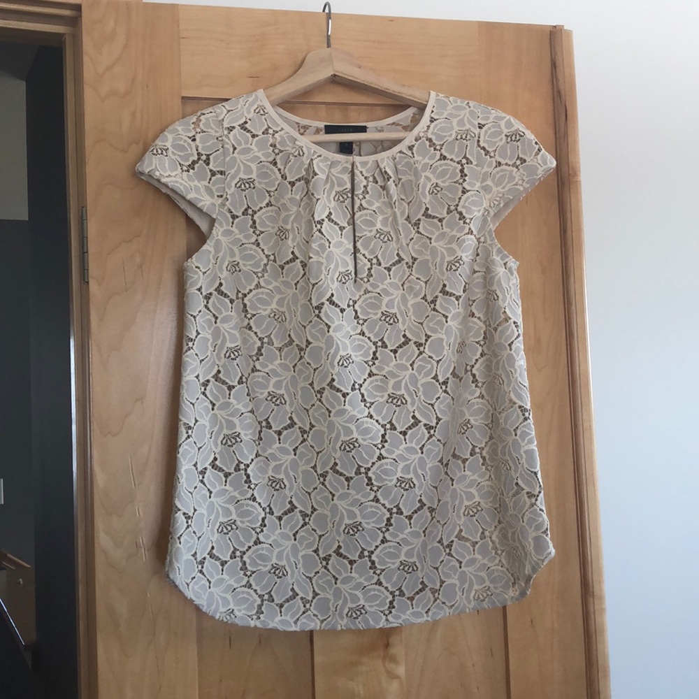 Beautiful Jcrew lace blouse!